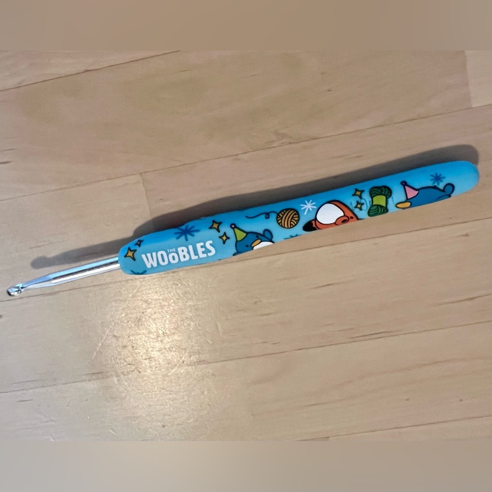 Woobles NYC Birthday Bash limited edition crochet hook